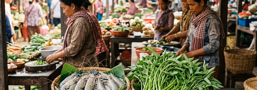 ជ្រើសរើសគ្រឿងផ្សំថ្មីៗ និងស្អាតបាត