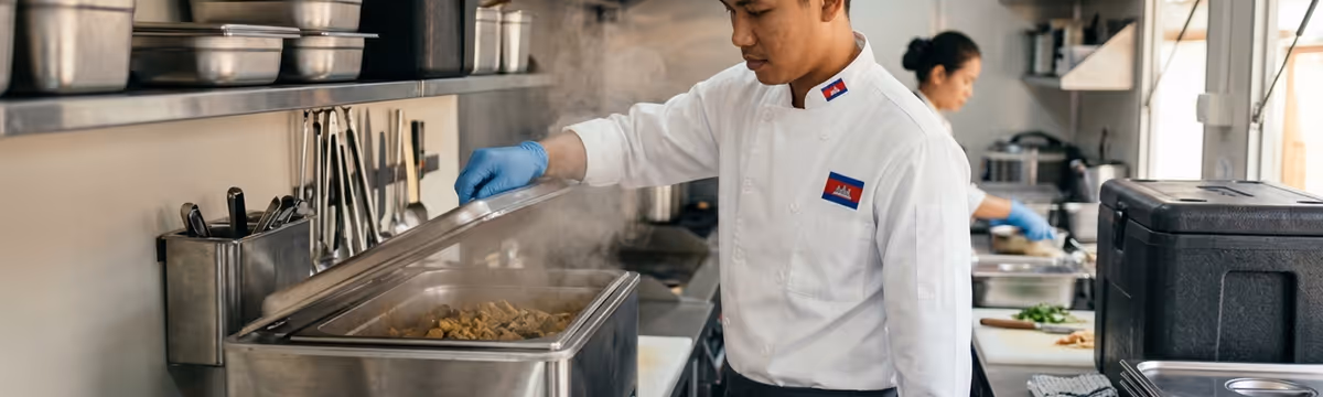 បញ្ហាប្រឈមនៃពិធីជប់លៀងរាប់រយតុ៖ ការគ្រប់គ្រងសីតុណ្ហភាព និងសុវត្ថិភាពចំណីអាហារ