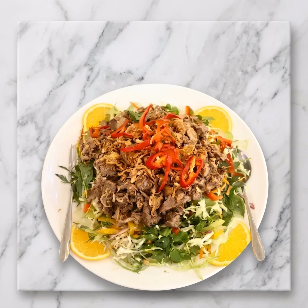 ចុងភៅរៀបចំម្ហូបការ - ភាសាច់គោក្រៅអង្គារ រសជាតិដើម