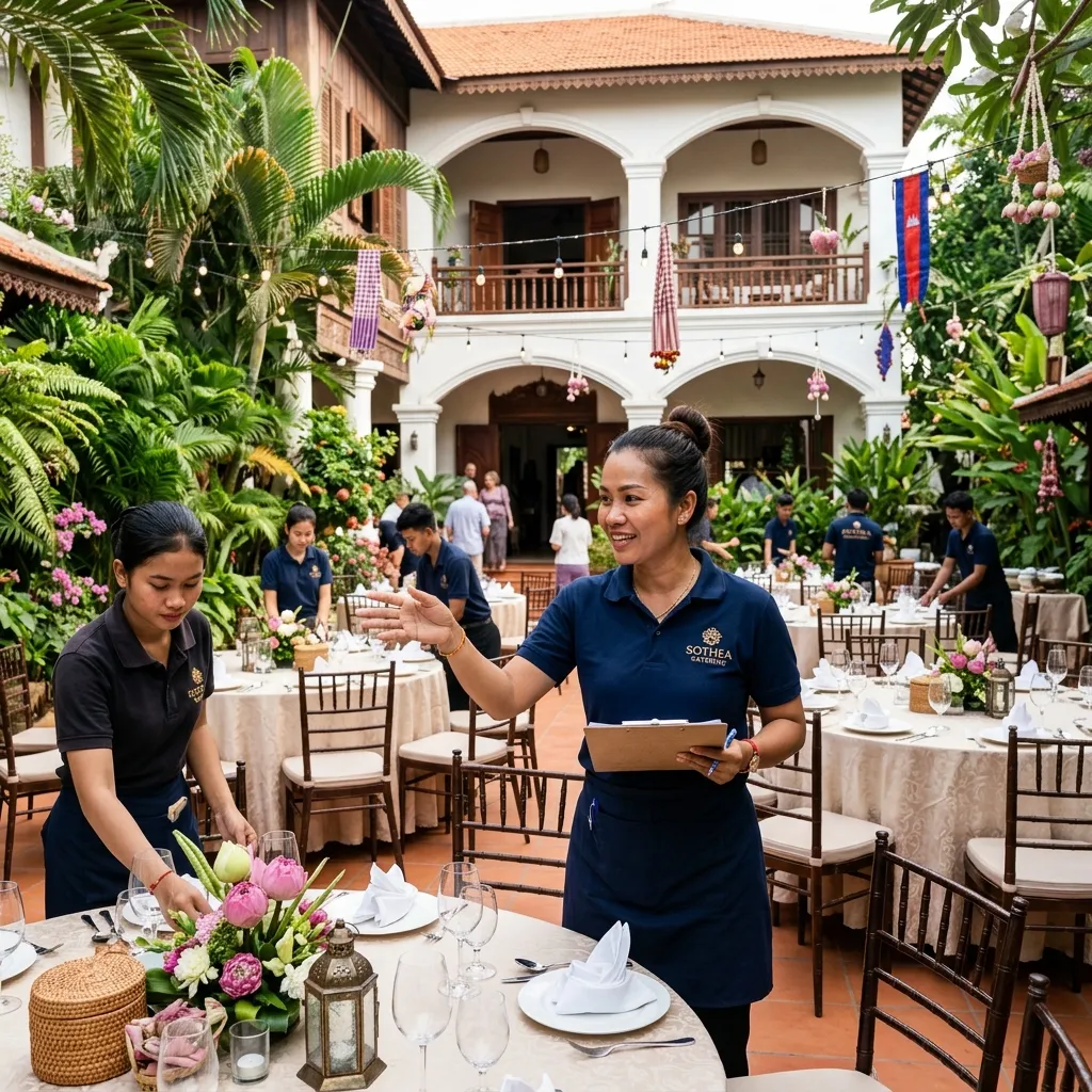 ការរៀបចំតុ និងវាយតម្លៃទីតាំងសម្រាប់ពិធីឡើងផ្ទះថ្មី