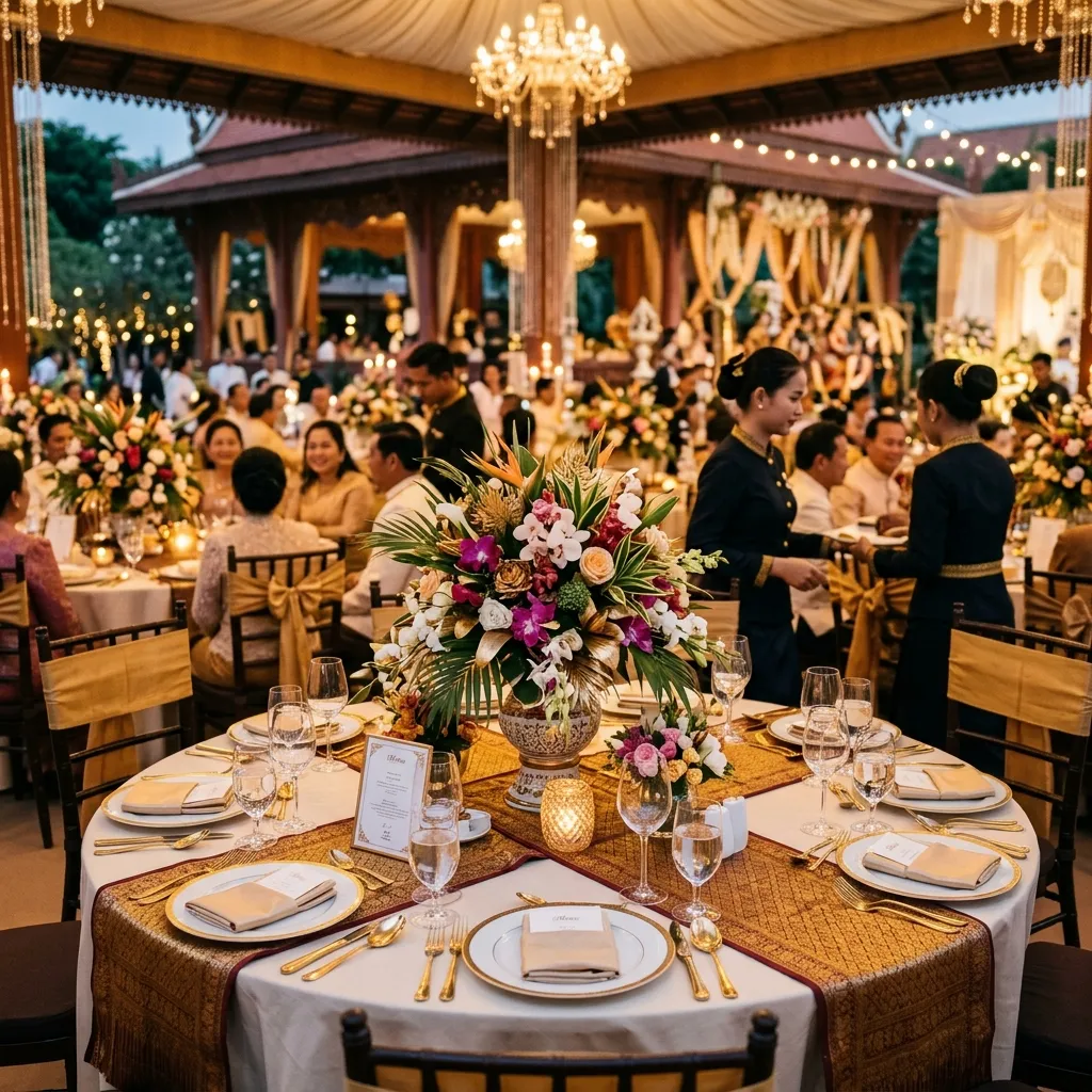 ការរៀបចំតុអាហារប្រណីតសម្រាប់កញ្ចប់ម្ហូបការខ្នាតខ្ពស់